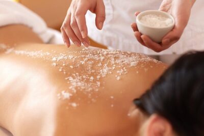 1 Hour The Home Body Scrub with four optional - Free Transportation - What you get in a 1-hour home body scrub session