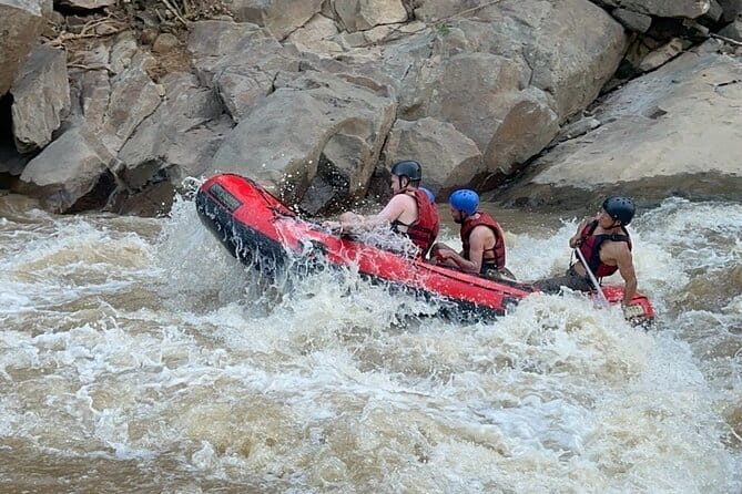 2-3 hrs. ATV Mae Wang Adventure, Feeding, Rafting &Waterfall Tour - Bamboo rafting on the Mae Wang River: the calmer payoff