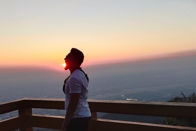 A must: Serene Sunrise, temple at dawn to beat the crowd & Alms to monks - Stop 3: Wat Phra That Doi Suthep at sunrise, pagoda gold, and monk alms