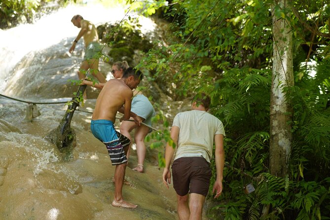Bua Tong Waterfall Adventure& Huge Cave included Thai Buffet Tour - The hike to Nam Phu Chet Si: seven colors fountain in a quiet pocket