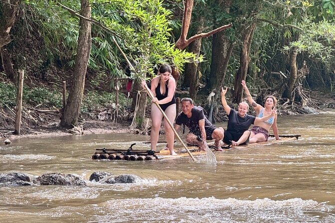 Chiang Mai 1 Day: Elephant Sanctuary, Waterfall & Bamboo Rafting - Mae Saphok Waterfall: Lunch by the Water and a Bamboo Raft Ride