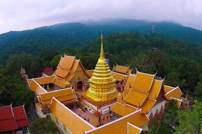 Chiang Mai Best City Tour with Doi Suthep, Pha Lat & Chedi Luang - Wat Phra That Doi Suthep: hilltop views and the best pause point