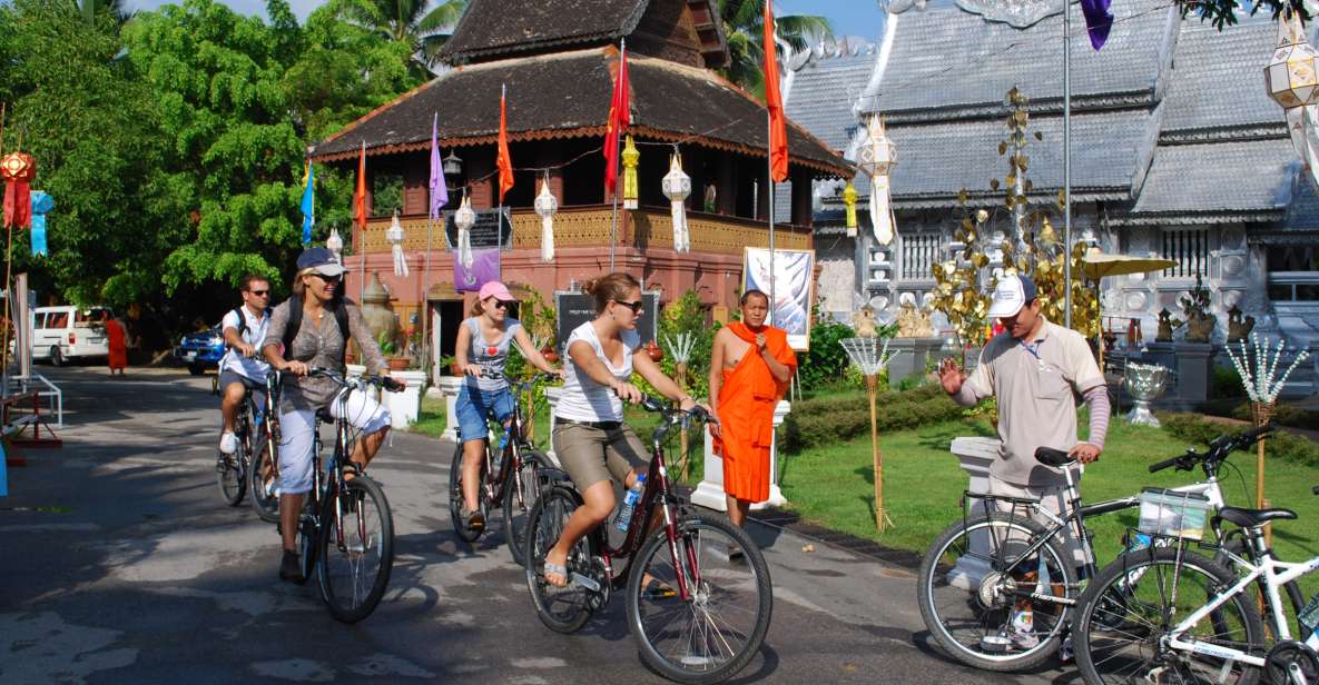 Chiang Mai City Culture Bicycle Ride - The silversmith stop and the Silver Temple: craft work you can actually see