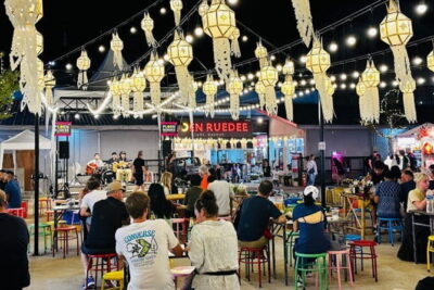 Chiang Mai: Ladyboy Cabaret – Stories, Dinner and Sparkle - Stop 1: Chiang Mai Night Bazaar dinner and community stories