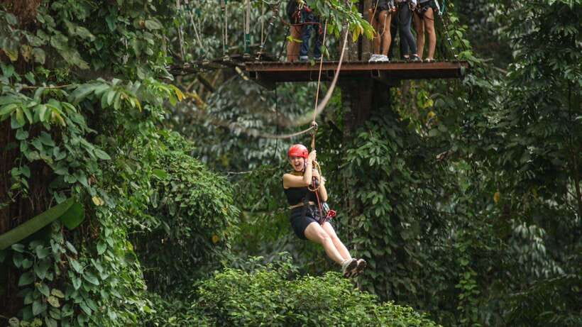 Chiang Mai: Sky Hawk Adventure (without Transfer) - ATV ride details: the 3.5-kilometre beginner track and real jungle terrain