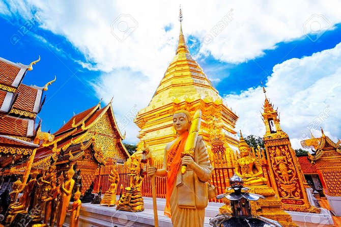 Chiang Mai Temples & City - Wat Phra That Doi Suthep: the hilltop start with 306 steps