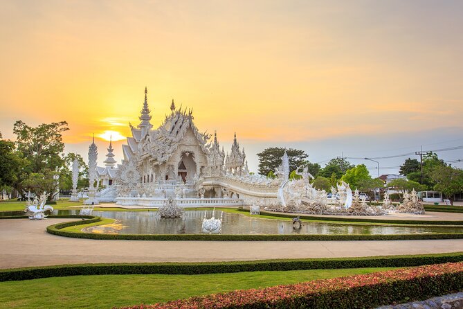 Chiang Rai Wonders: White, Blue & Red Temples and Hot Spring - Wat Rong Seur Ten (Blue Temple): a modern, cool-toned contrast