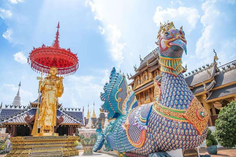 Chiangma: Wat ban den, Blue Temple & Sticky Waterfall. - If the weather is hot: how to keep the day pleasant