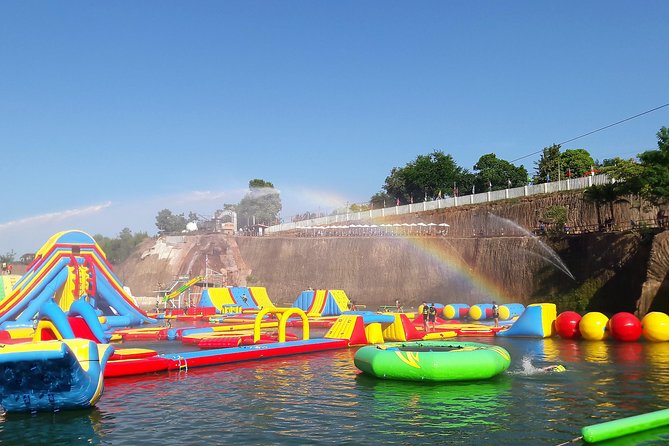 Grand Canyon Water Park Entry Pass - Kayaking and canoeing on a floating playground
