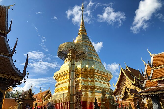 Half day Doi Suthep Temple and city temples (Private tour) - Wat Phra That Doi Suthep: cable car or 306 steps, then the views