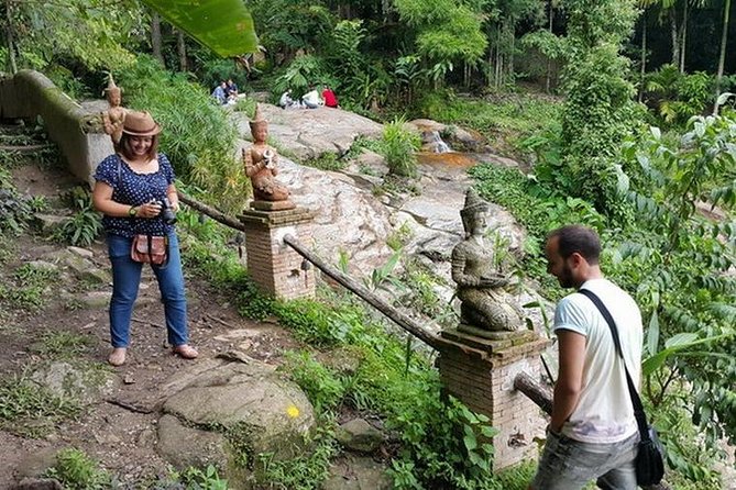 Half Day, Monk Chat Meditation Retreat on Waterfall Temple, Chiang Mai, Thailand - Meditation on the Waterfall Top: Walking, Sitting, and City Views