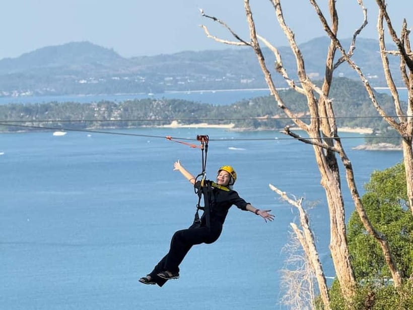 Phuket: Skyline Flying Zipline by the Sea Experience - Above Kamala and Patong: What the ride feels like