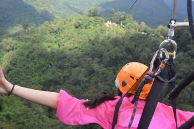 Skyline Jungle Luge - What you actually do: zipline, giant swing, and the Skyline luge-car track