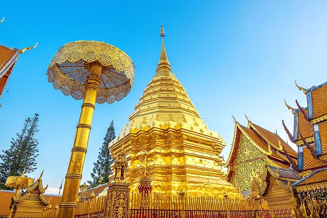 Wat Phra That Doi Suthep & Hmong Village Half Day Tour From Chiang Mai - Entering the Wat Phra That Doi Suthep complex the right way